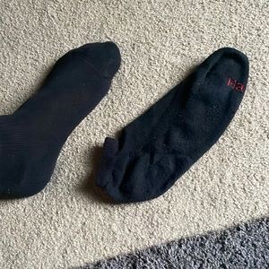 Used black gym/work socks